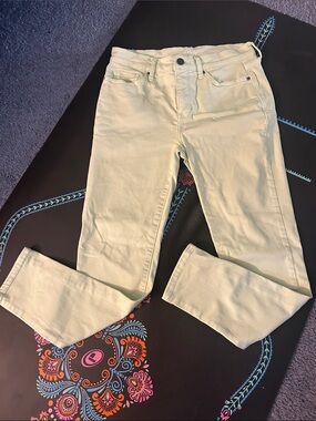 Women’s Light Green High-Rise Skinny Ankle Stretch Jeans, a.n.a, Size 4